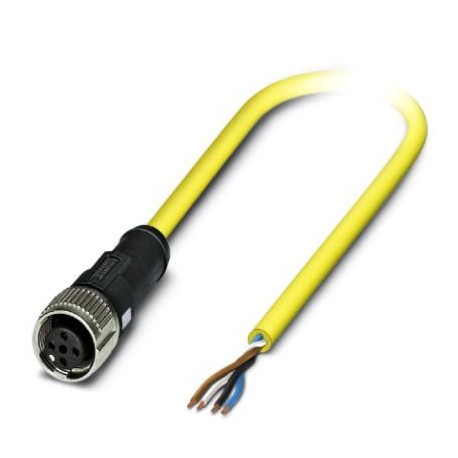 SAC-4P- 2,0-547/FS SCO BK 1424906 PHOENIX CONTACT Cable para sensores/actuadores, 4-polos, PVC, amarillo, ex..