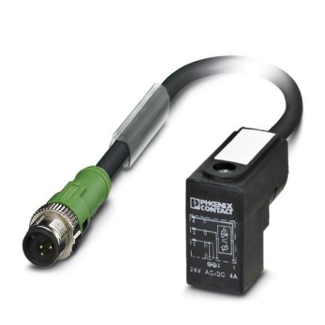 SAC-3P-M12MS/0,3-PUR/C-1L-V 1438820 PHOENIX CONTACT Cable para sensores/actuadores, 3-polos, PUR sin halógen..