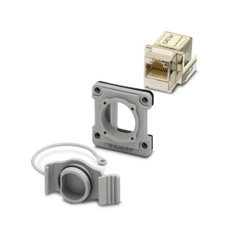 VS-08-SET1 1652619 PHOENIX CONTACT Marco empotrado RJ45, IP67, para abertura de montaje rectangular, con jun..