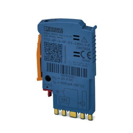 TTC-6P-3-HF-EX-24DC-I-P 2907834 PHOENIX CONTACT Proteção contra surtos de plug integrado com indicador de st..