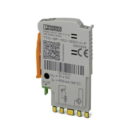 TTC-6P-1X2-12DC-I-P 2907839 PHOENIX CONTACT Surge protection plug with integrated status indicator on the mo..