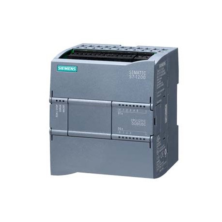 6ES7211-1AE40-0XB0 SIEMENS SIMATIC S7-1200, CPU 1211C, CPU compacte CC/CC/CC, I/O intégrées: 6 entrées TOR 2..