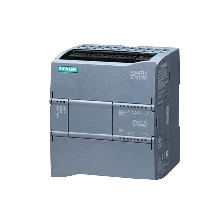 6ES7211-1BE40-0XB0 SIEMENS SIMATIC S7-1200, CPU 1211C, CPU compacte CA/CC/relais I/O intégrées: 6 entrées TO..