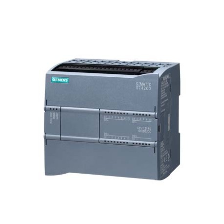 6ES7214-1AG40-0XB0 SIEMENS SIMATIC S7-1200, CPU 1214C, CPU compacta DC/DC/DC, E/S INTEGRADAS: 14 DI 24 V DC ..