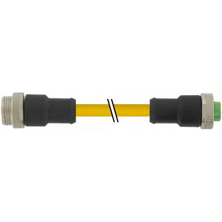 7700-A4A01-U1C0500 MURRELEKTRONIK Mini (7/8) 4 polos, macho (Ext.) recto/hembra recto, TPE, TC-ER+FT4, 4X16A..