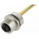 7000-14501-9760020 MURRELEKTRONIK M12 female receptacle D-cod. front mount PE 4x0.34 0,2m