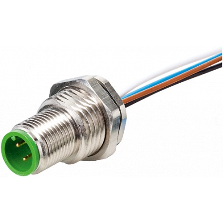 7000-19165-9790100 MURRELEKTRONIK M12 conector brida macho A-cod. montaje posterior PP 12x0,14 1.0m