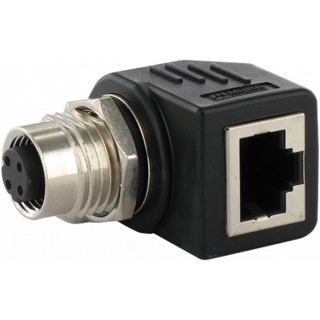 7000-99052-0000000 MURRELEKTRONIK M12-RJ45 Ethernet Adapter 90° D-Cod., 4-pol.
