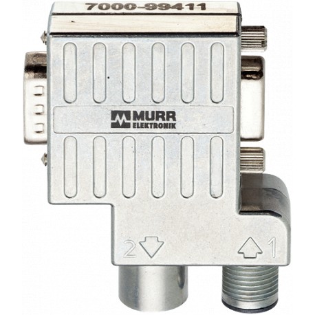 7000-99411-0000000 MURRELEKTRONIK Adaptador M12/D-Sub Profibus 90° M12 macho B-cod./M12 fêmea B-cod.