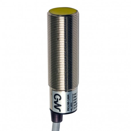 PK3/00-1A MICRO DETECTORS Sensor indutivo M18 blindado cabo de 2m axial