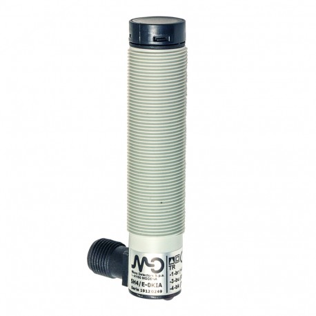 SH4/E-0KIA MICRO DETECTORS Sensor de segurança Emissor M18 11m de plástico de 90° conector M12 de e/S IEC611..