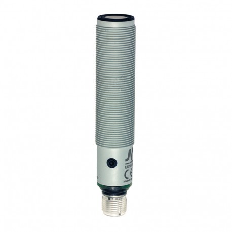 UKR1C/GW-0ESY MICRO DETECTORS Sensor de ultra-som retroreflectiveM18 PNP NO+NC 100-900 mm conector M12 com b..