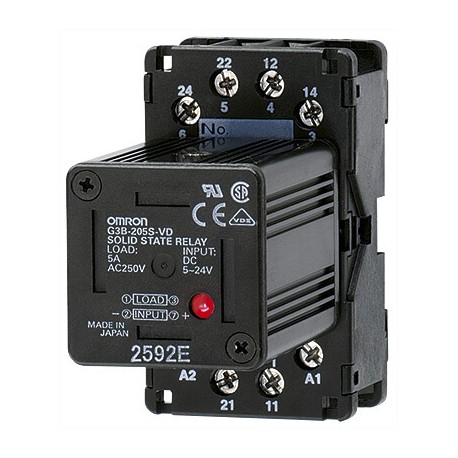 G3BD-103S 5-24VDC 125154 G3BD1000G OMRON SSR, steckbar, 3-5 (5-110 VDC), 5-24 VDC
