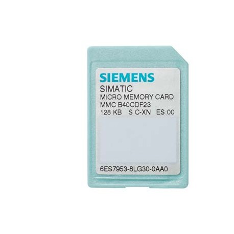 6ES7953-8LF31-0AA0 SIEMENS SIMATIC S7, Micro Memory card per S7-300/C7/ET 200, 3, 3V Nflash, 64 kbyte