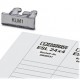 ES/KLM 1-GB CUS 0824387 PHOENIX CONTACT Tira de rotulación, disponible: Codo, blanco, rotulado según las ind..