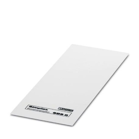 SBS 8:UNBEDRUCKT 1007235 PHOENIX CONTACT Card adhesive strips, Card, white, unlabeled, rotulable with: Plott..