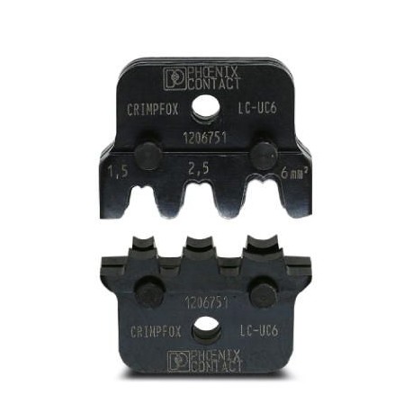 CRIMPFOX LC-UC 6 1206751 PHOENIX CONTACT Set de pièce, prise femelle, non isolé, 4,8-9,5 mm (équivalent à 0,..
