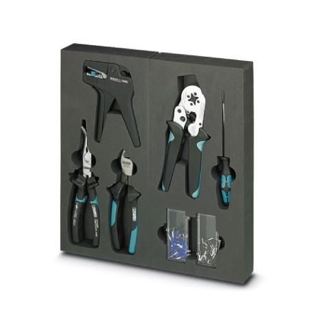 TOOLBOX 1207394 PHOENIX CONTACT Un kit composé de tournevis SZF 1-0,6x3 transits,5, pince à sertir CRIMPFOX ..
