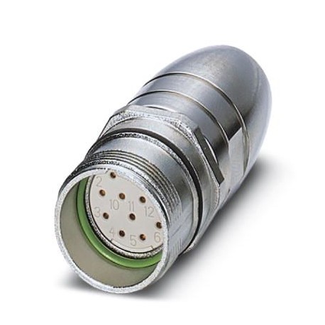 RC-12S1X8A90EM 1614944 PHOENIX CONTACT Plug-in connector coupling, straight, shielded: yes, Lock screw, M23,..