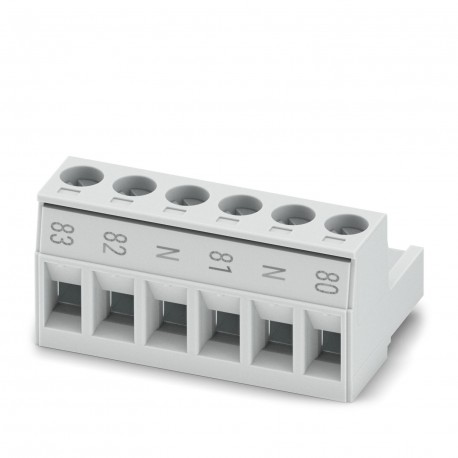 MSTB 2,5/ 6-ST-5,08GYBD83-80QS 1751875 PHOENIX CONTACT Conector de placa de circuito impreso, sección nomina..