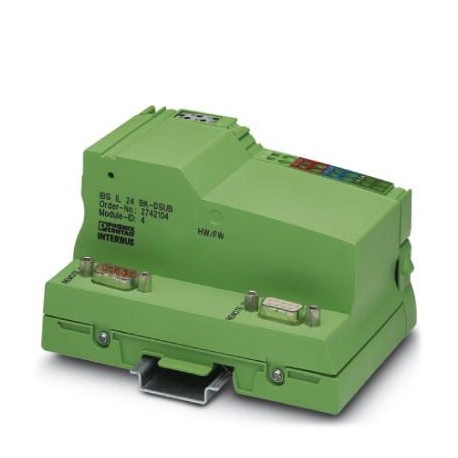 IBS IL 24 BK-DSUB-PAC/10 2897347 PHOENIX CONTACT Inline, Acoplador de bus, INTERBUS, Conector D-SUB-9 /conec..