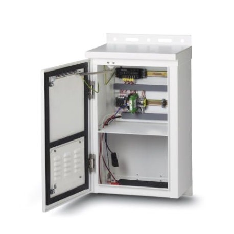 RAD-SOL-BOX-24V-BLANK 2917052 PHOENIX CONTACT Шкаф из алюминия для использования на открытом воздухе. Предна..