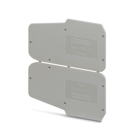 D-ZDIK 1,5 3006593 PHOENIX CONTACT End cover, Length: 73,5 mm, Width: 2 mm, Color: gray