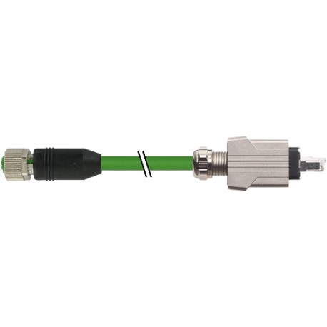 7000-44625-7960750 MURRELEKTRONIK Push Pull RJ45 0° / M12 female 0° D-cod. Ethernet PUR 2x2xAWG22 shielded g..