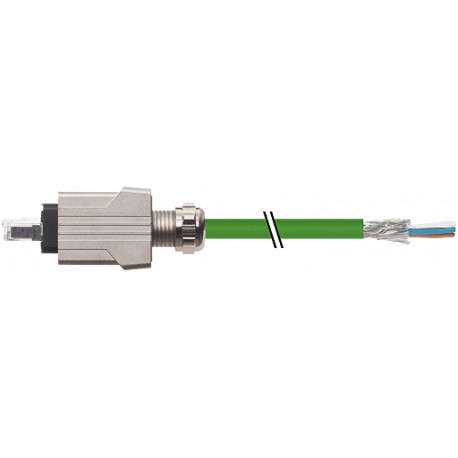 7000-99631-7963000 MURRELEKTRONIK Push Pull RJ45 com cabo, Profinet PUR 2x2xAWG22 blindado green UL/CSA + ca..
