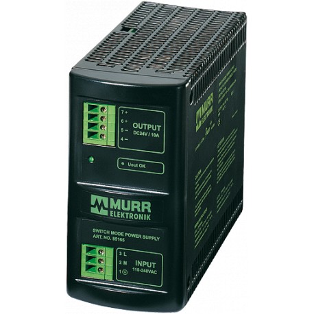 85165 MURRELEKTRONIK MCS-B Schaltnetzteil 1-phasig IN: 100-265VAC OUT: 24V/10ADC