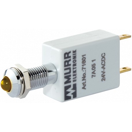 71617 MURRELEKTRONIK Led indicator yellow LED 5mm 110V AC/DC 5mA IP40