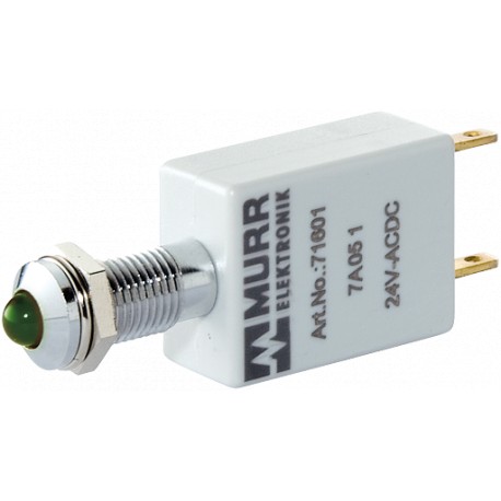 71721 MURRELEKTRONIK Indicateur LED vert LED 5mm 24V DC 15mA IP40