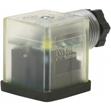 7000-29165-0000000 MURRELEKTRONIK Connecteur électrovanne SVS ECO LED forme A 18mm LED+VDR 230V 2+PE à câble..