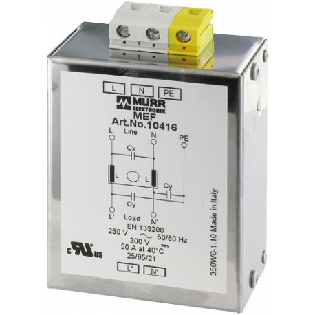 10416 MURRELEKTRONIK MEF Netzentstörfilter 1-phasig 1-stufig