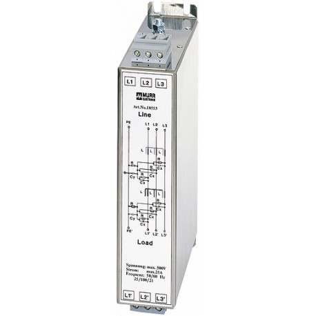 10550 MURRELEKTRONIK MEF Filtro EMC trifásico dois estágios