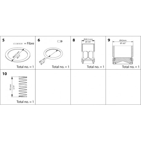 148B6169 DANFOSS REFRIGERATION CHV Kit di sostituzione DN 50