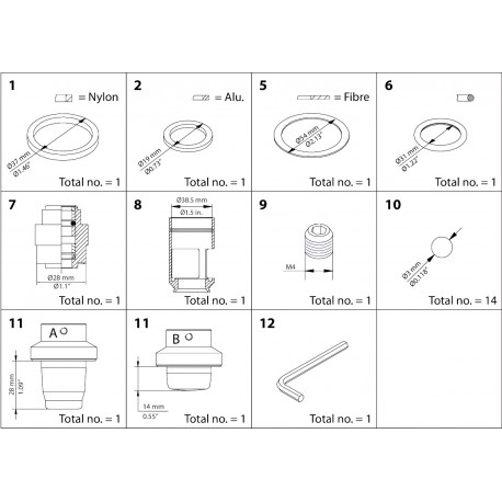 148B6176 DANFOSS REFRIGERATION KIT DE REEMPLAZO REG DN 25-40