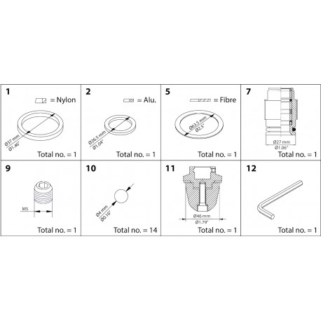 148B6177 DANFOSS REFRIGERATION REG Kit di sostituzione DN 50 cone B
