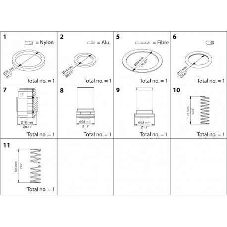 148B6160 DANFOSS REFRIGERATION SCA Kit di sostituzione DN 15-20