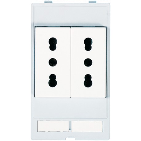 4000-68000-0070000 MURRELEKTRONIK MODLINK MSDD SOCKET INSERT ITALY, 250VAC/16A double