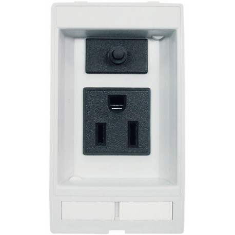 4000-68000-0110000 MURRELEKTRONIK MODLINK MSDD SOCKET INSERT USA NEMA 5-15, 125VAC/3A with fuse