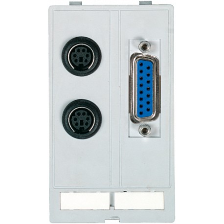 4000-68000-0800000 MURRELEKTRONIK MODLINK MSDD DATA INSERT, 2×PS2 Buchse/soldering + 1×SUB-D15 Buchse/male V..
