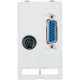 4000-68000-0810000 MURRELEKTRONIK MODLINK MSDD DATA INSERT, 1×PS2 Buchse/soldering + 1×SUB-D15 Buchse/solder..