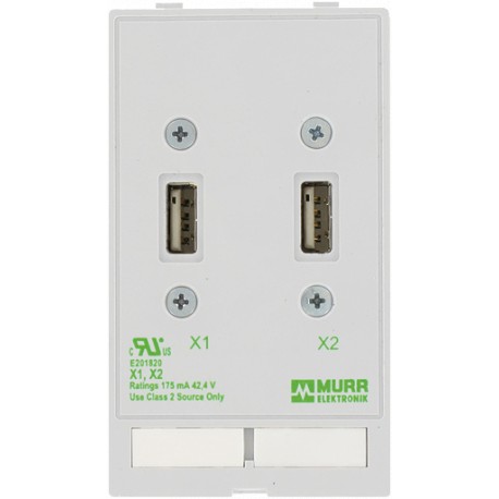 4000-68000-0930000 MURRELEKTRONIK Conector datos MODLINK MSDD, 2×USB-A hembra/hembra