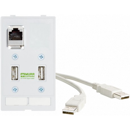 4000-68000-0980000 MURRELEKTRONIK Modlink MSDD Datensteckverbindereinsatz, 2×USB-A Buchse/Stecker 0,7m cable..