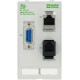 4000-68000-1120000 MURRELEKTRONIK MODLINK MSDD DATA INSERT, 1×SUB-D9 Buchse/Buchse + 1×RJ45 + 1×RJ12