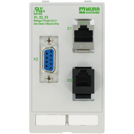 4000-68000-1120000 MURRELEKTRONIK MODLINK MSDD DATA INSERT, 1×SUB-D9 Buchse/Buchse + 1×RJ45 + 1×RJ12