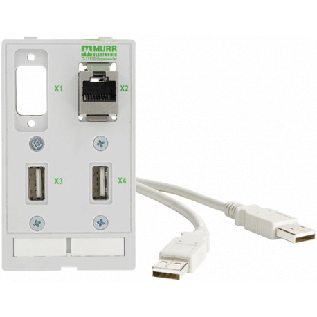 4000-68000-1250000 MURRELEKTRONIK Conector datos MODLINK MSDD, 1xSUB-D9 recorte + 1xRJ45 + 2×USB-A hembra/ma..