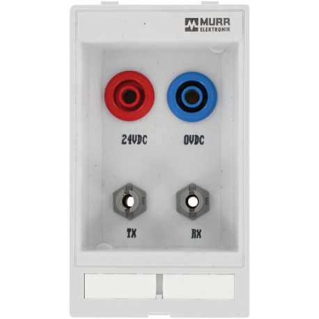 4000-68000-1260000 MURRELEKTRONIK MODLINK MSDD DATA INSERT, 2x4mm safety Buchse red/blue+2xfiber optic adapt..