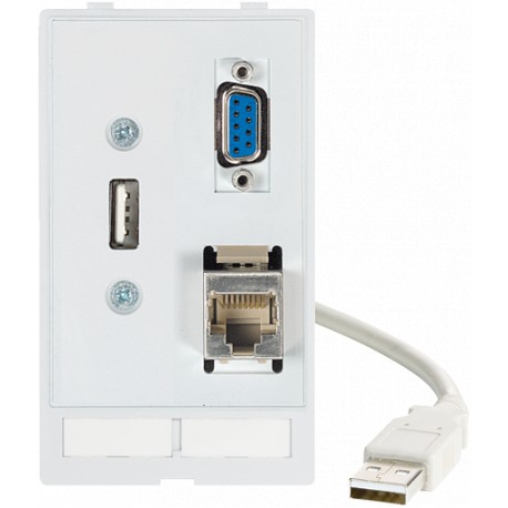 4000-68000-1400000 MURRELEKTRONIK MODLINK MSDD DATA INSERT1×SUB-D9 fem./male+ 1×RJ45+ 1xUSB-A fem./male 0,7m